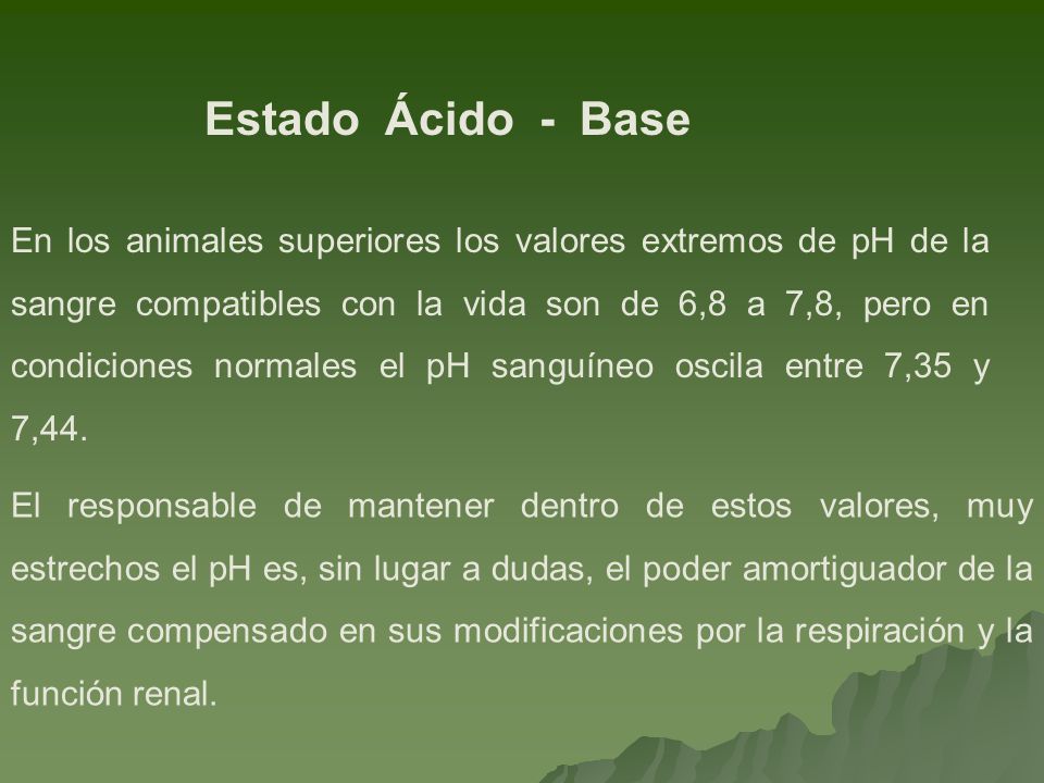 valores do ph sanguineo